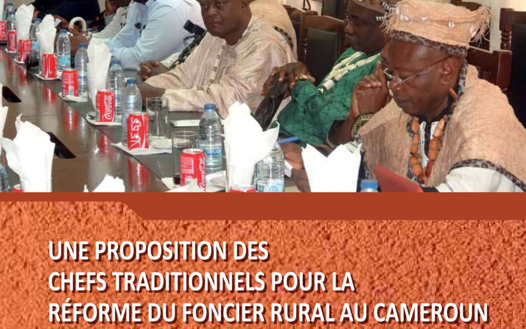 UNE PROPOSITION DESCHEFS TRADITIONNELS POUR LARÉFORME DU FONCIER RURAL AU CAMEROUNUNE PROPOSITION DESCHEFS TRADITIONNELS POUR LARÉFORME DU FONCIER RURAL A