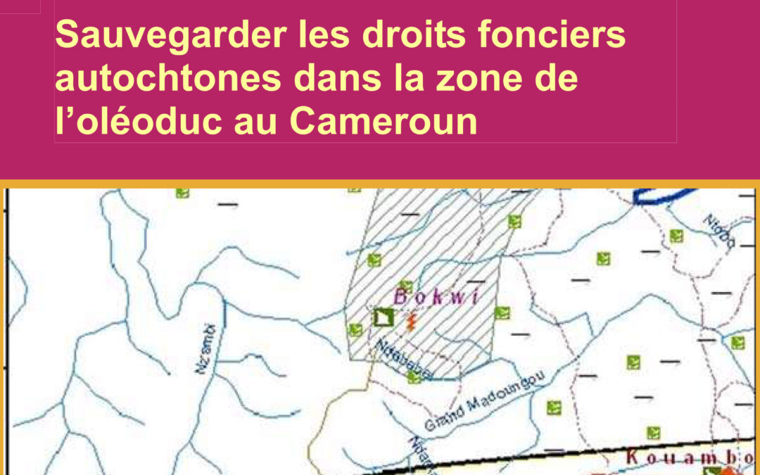 Sauvegarder les droits fonciers autochtones dans la zone de l’oléoduc au Cameroun